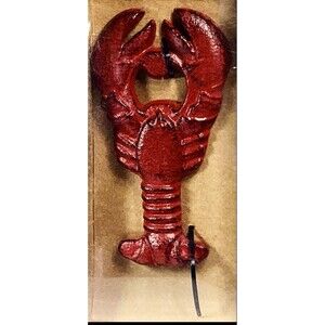 CRAWFISH LOBSTER Cast Iron Soda Nautical Beer Opener New Orleans 5.25” NWT